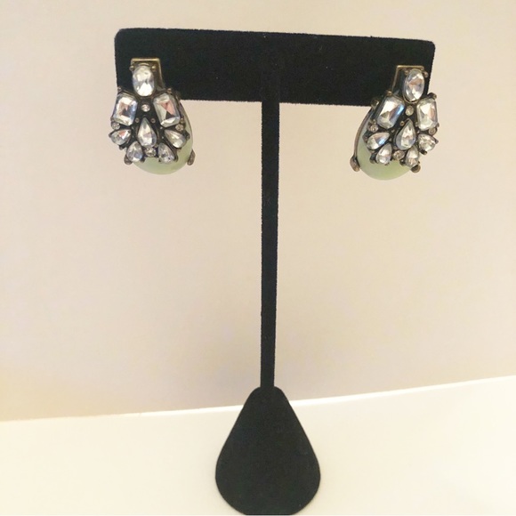 Anthropologie X BaubleBar Seastone and Rhinestone Pierced Earrings - Picture 10 of 10